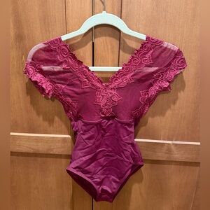 SoDanca Burgundy Leotard